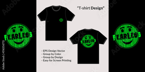 young and fearless culture typography style streetwear design for jacket vector t-shirt merchandise