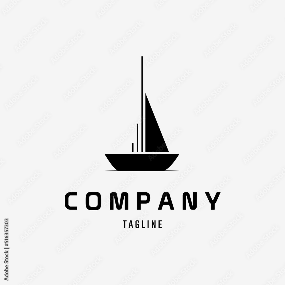 sailboat logo vector illustration design sailboat logo vector illustration design
