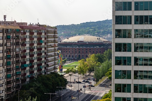 Photography Las Arenas shopping mall, built within an old bullring structure on Placa Espany