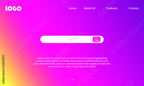 WEB background. First page background. Landing page template. Vector illustration. EPS 10