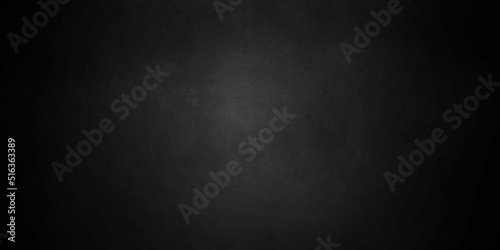 Dark black grunge textured concrete background. Panorama dark grey black slate background or texture. Vector black concrete texture. Stone wall background.	
