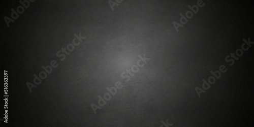 Dark black grunge textured concrete background. Panorama dark grey black slate background or texture. Vector black concrete texture. Stone wall background. 