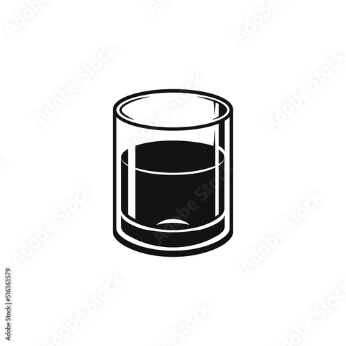 Shot Glasses icon vector. Drinking Illustration sign. Bar Illustration sign.
