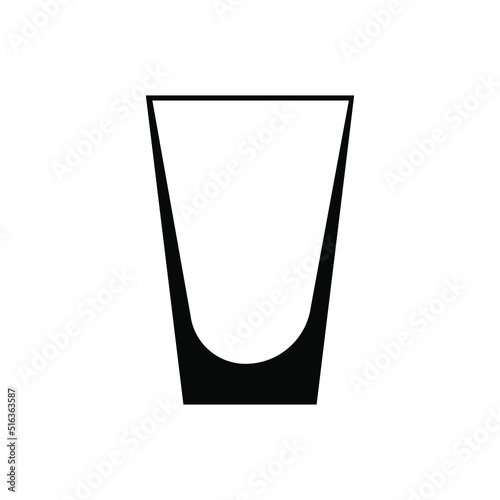 Shot Glasses icon vector. Drinking Illustration sign. Bar Illustration sign.