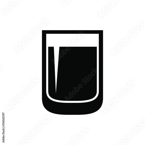 Shot Glasses icon vector. Drinking Illustration sign. Bar Illustration sign.