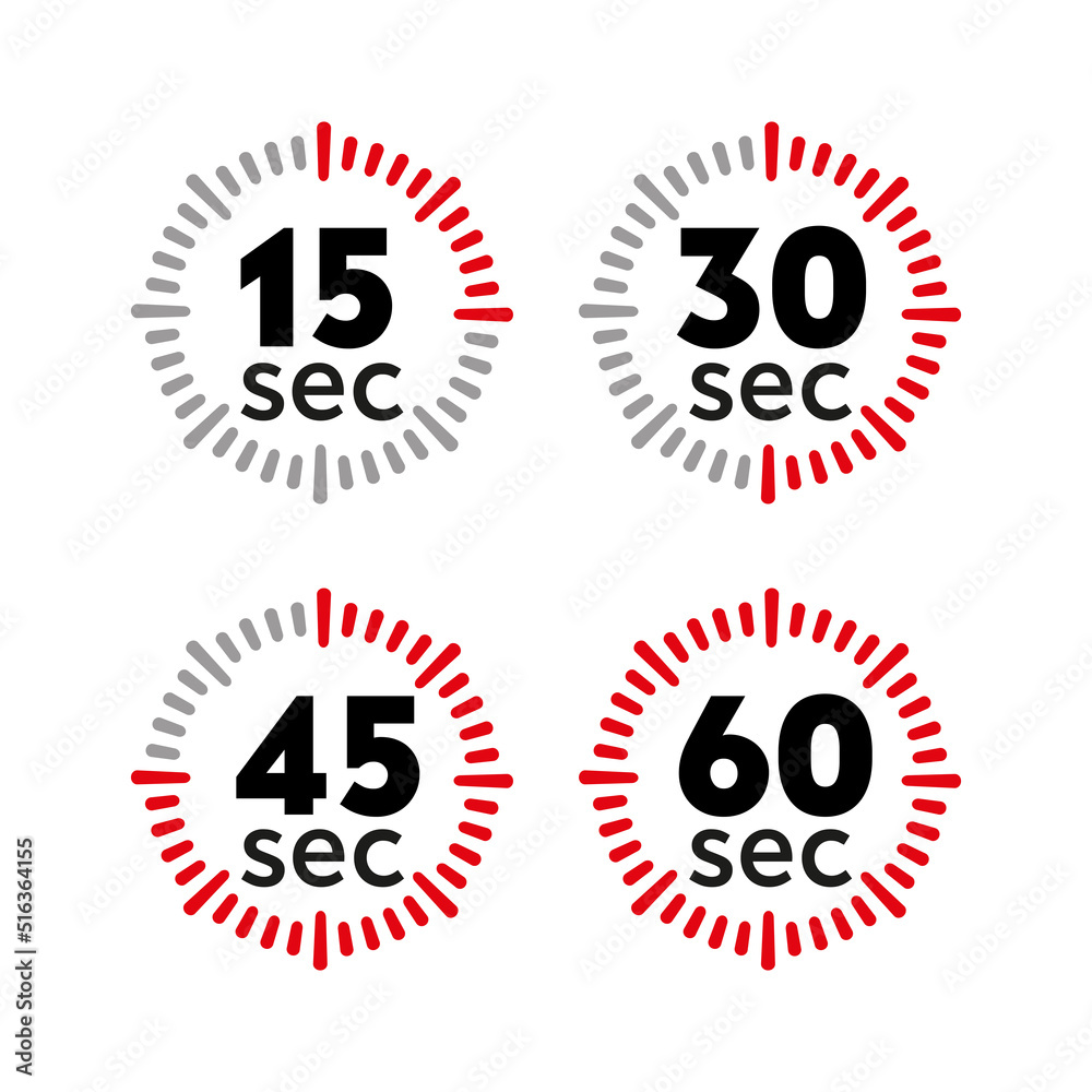 Digital timer vector set icon. Timer set Digital timer vector set icon. Timer set