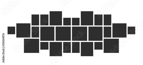 blank college frame photo part or picture.  Vector photo frame mockup. photo frame collage background picture. Vector illustration. photo college. frame. picture college. picture frames.