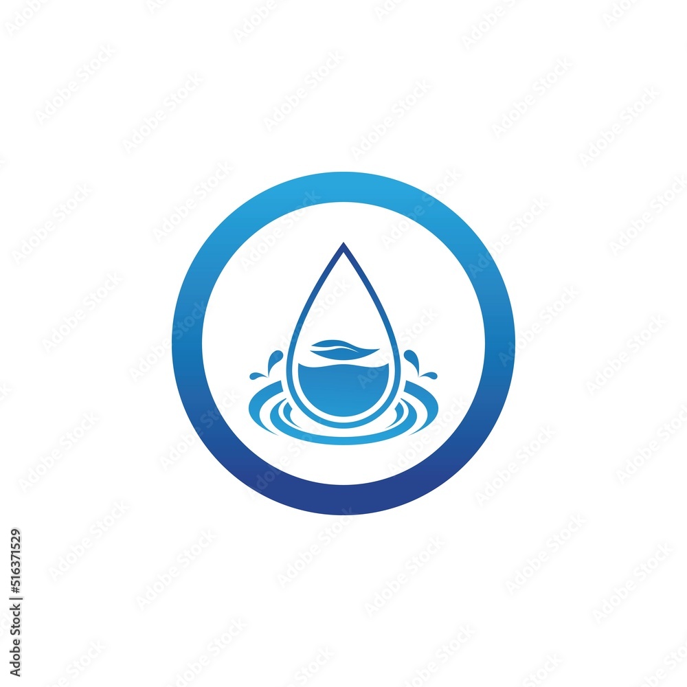 Water drop logo template vector Water drop logo template vector