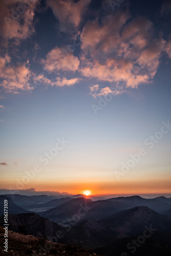 Mont Lachens Lever de soleil