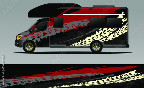 racing background vector for camper car wraps and more