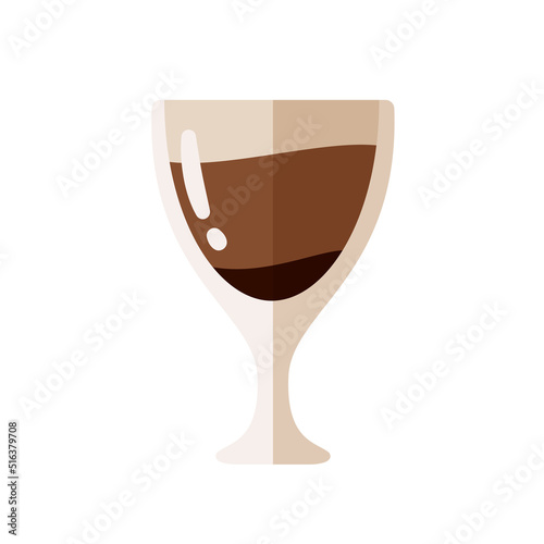 Hot coffee mug vector. Popular drink menu in the cafe For drinking to wake up in the morning