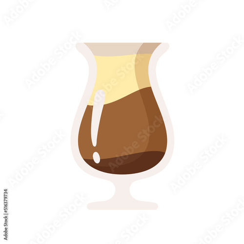 Hot coffee mug vector. Popular drink menu in the cafe For drinking to wake up in the morning