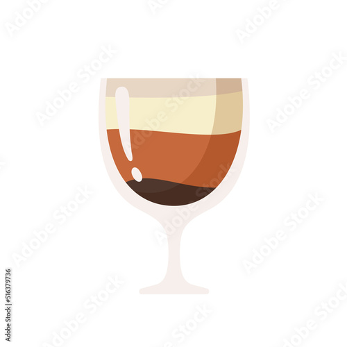 Hot coffee mug vector. Popular drink menu in the cafe For drinking to wake up in the morning