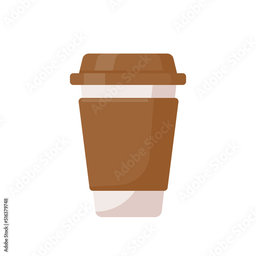 Hot coffee mug vector. Popular drink menu in the cafe For drinking to wake up in the morning