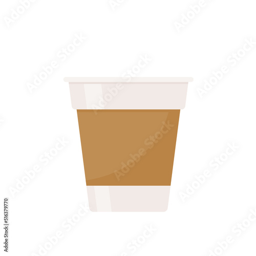 Hot coffee mug vector. Popular drink menu in the cafe For drinking to wake up in the morning