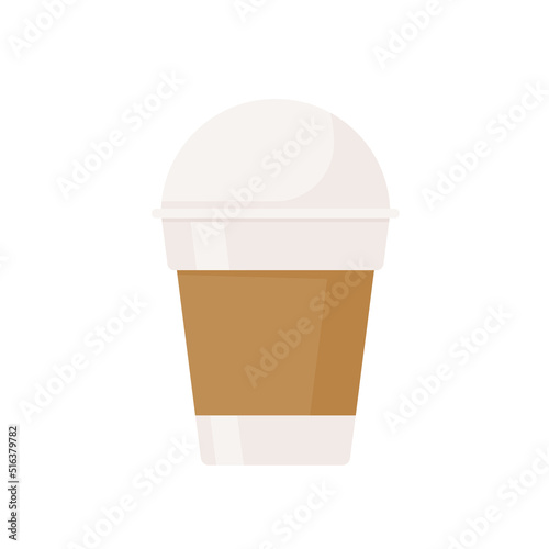 Hot coffee mug vector. Popular drink menu in the cafe For drinking to wake up in the morning