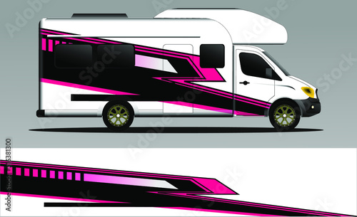 racing background vector for camper car wraps and more