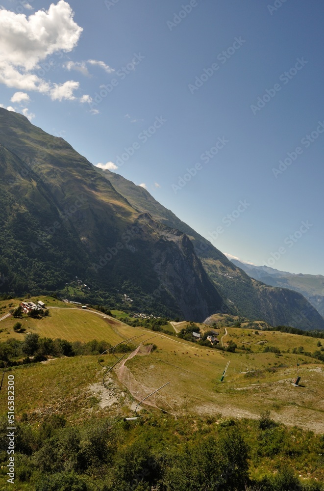 Fototapeta premium Ascent from Valloire to Brive 2