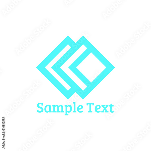 Vector design of a typography background for a brand logo and sample text on white background