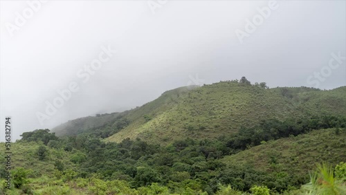 Beautifull Timelapse of south inda mountains. south asia. photo