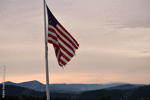 Sunset in the Mountains of Rockbridge County, VA photo