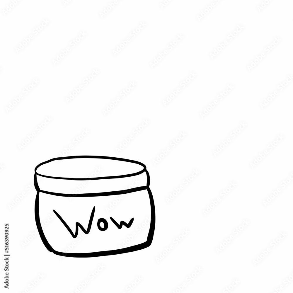 cream jar doodles cosmetics packaging cream jar doodles cosmetics packaging