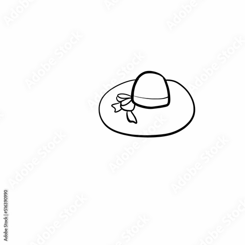 hat female doodles item of clothing