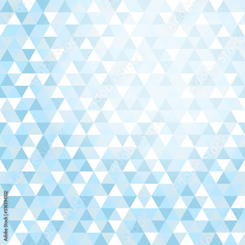 Abstract geometry triangle seamless on light blue background. Retro triangle pattern. Vector illustration