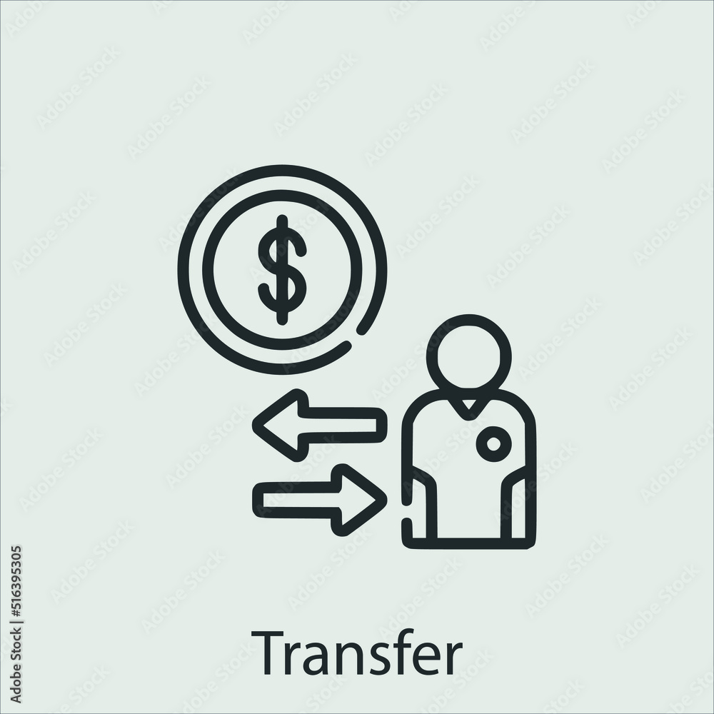 transfer icon vector icon.Editable stroke.linear style sign for use web design and mobile apps,logo.Symbol illustration.Pixel vector graphics - Vector transfer icon vector icon.Editable stroke.linear style sign for use web design and mobile apps,logo.Symbol illustration.Pixel vector graphics - Vector
