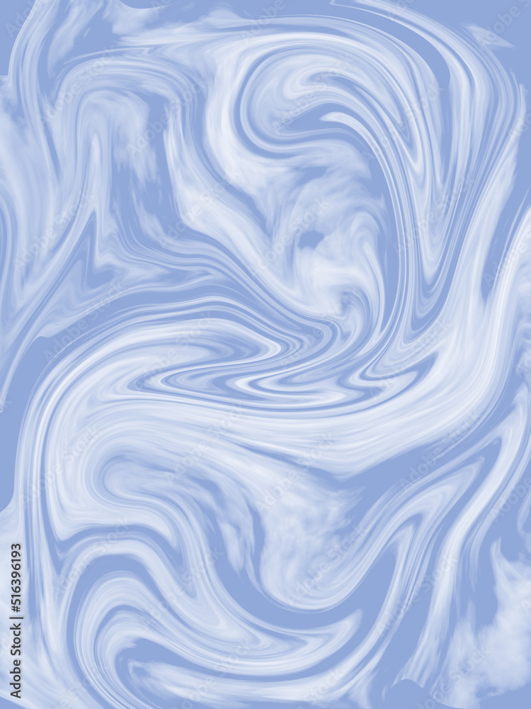 Colorful abstract background. Dynamic waves. Blue and white. 