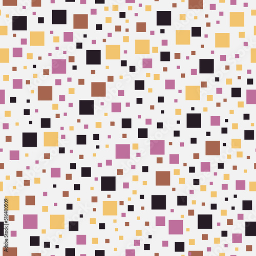 Seamless geometric colorful squares pattern design