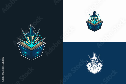 wizard esport logo mascot design