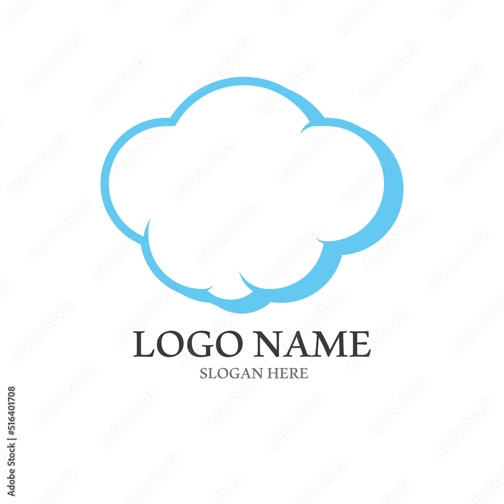 Cloud template vector Cloud template vector