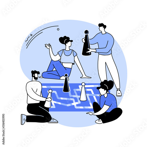 Therapeutic gaming isolated cartoon vector illustrations.