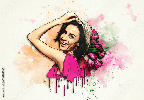 Paint Drips Portrait