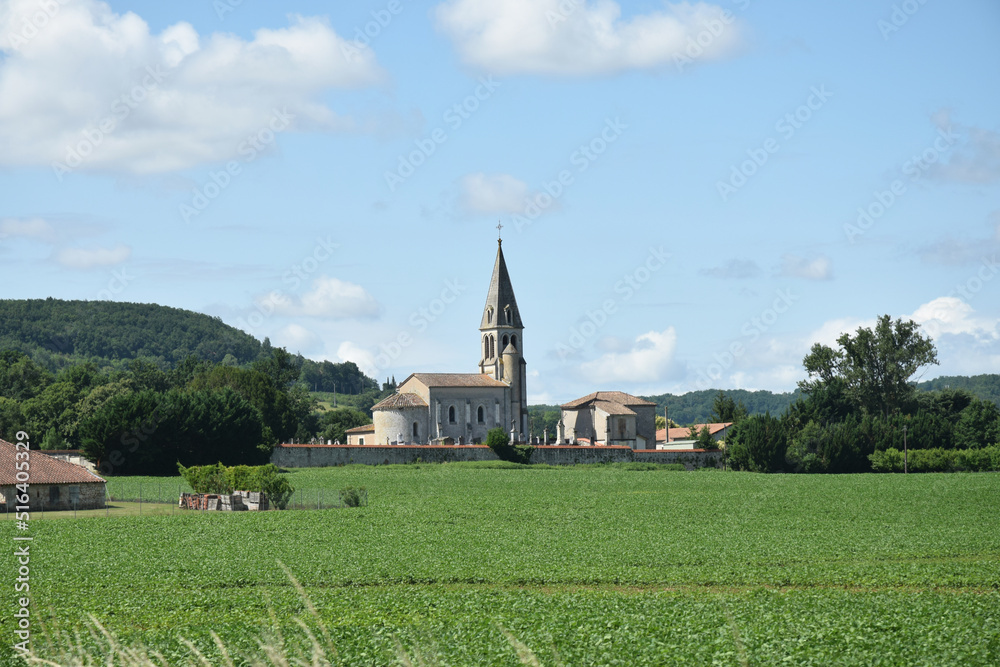 Église Saint-Sulpice à Villeneuve-sur-Lot, Lot-et-Garonne, Nouvelle-Aquitaine , France.