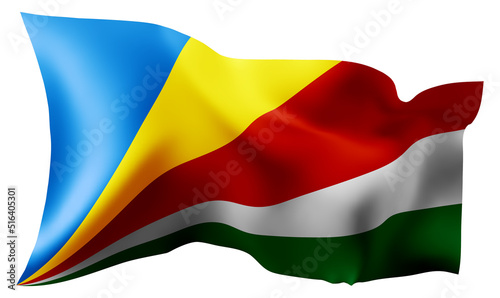 Flag of Seychelles waving in the wind. Free Download Flag of Seychelles waving in the wind. - GFXLoad