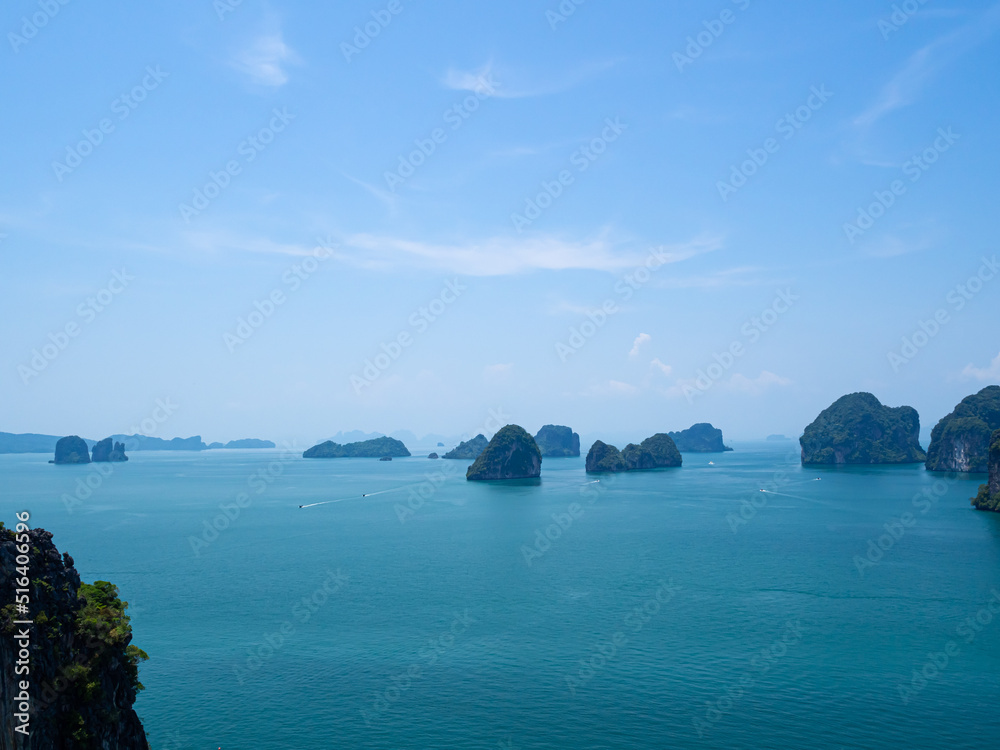 View of beautiful Andaman Sea from Ko Hong viewpoint, Krabi, Thailand View of beautiful Andaman Sea from Ko Hong viewpoint, Krabi, Thailand
