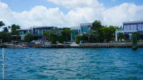 Luxurious mansion in Miami Beach, florida, U.S.A © Solarisys