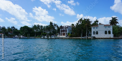 Luxurious mansion in Miami Beach, florida, U.S.A