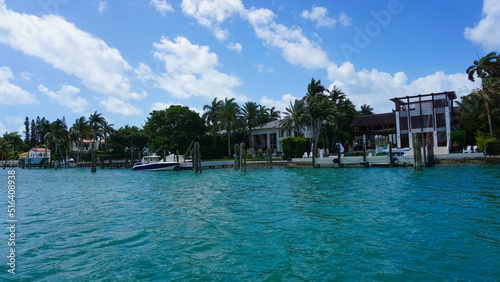 Luxurious mansion in Miami Beach, florida, U.S.A