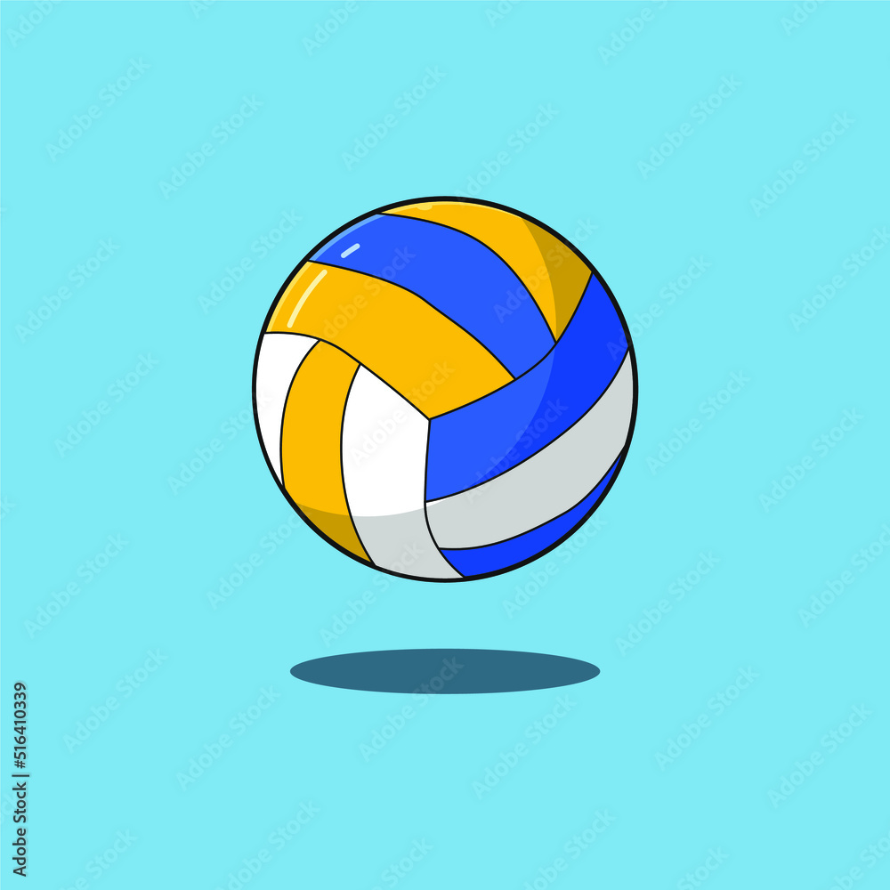 Volleyball Vector Illustration Design. Flat style