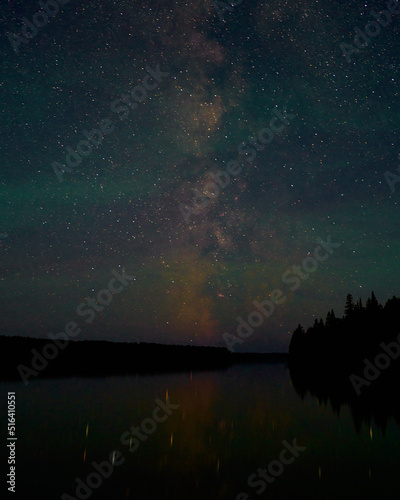 Milky Way and Aurora over Isle Royale National park