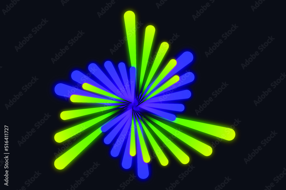 Green Blue abstract geometrical template with blend shapes. Green Blue abstract geometrical template with blend shapes.