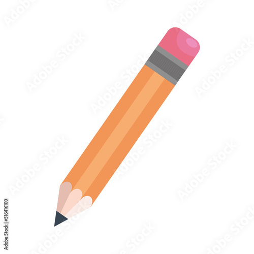 Colored pencil with eraser school