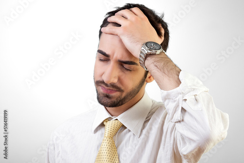Young Depressed Businessman is Having A Bad Day
