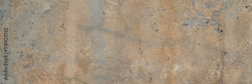 texture of old gray and rusty grunge concrete wall for urban background, panoramic web banner