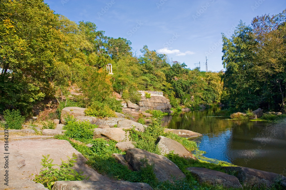 Drevlyansky park in  in Korosten, Ukraine