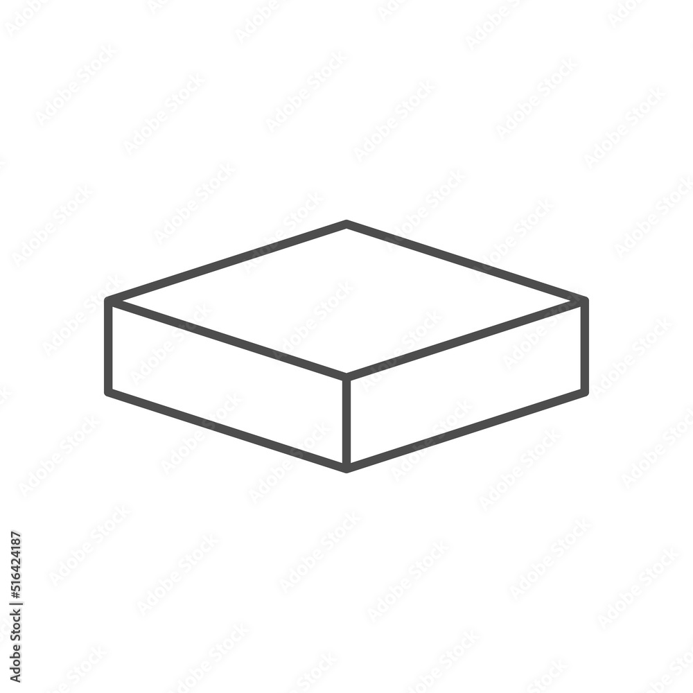 Concrete slab line outline icon Concrete slab line outline icon