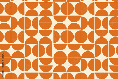 Retro abstract geometric pattern 70s 80s background. 
